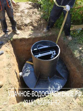 Монтаж автономной канализации Термо-ЛОС для четырех человек непостоянного проживания